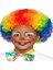 Rengarenk Kıvırcık Afro Peruk Bonus Saç 120 gr 1