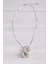 316L Çelik Zincirli Zirkon Taşlı S Harfli Silver Renk Bubble Kolye - TJ-BKO8590 2