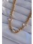 316L Çelik Gold Renk Zirkon Taşlı Kalp Model Zincir Kolye - TJ-BKO8949 1