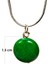 Zümrüt Doğal Taşı Zincirli El Yapımı Kolye Uç: 1,5 cm Zincir: 20 cm Kutulu 3