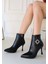 Moose Siyah Cilt Topuklu Bot 3