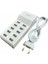 CT-2554 10'lu USB Şarj Cihazı Çoğaltıcı Çoklayacı Dağatıcı 10 Adet USB Girişli Beyaz 2.4A 6