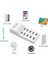 CT-2554 10'lu USB Şarj Cihazı Çoğaltıcı Çoklayacı Dağatıcı 10 Adet USB Girişli Beyaz 2.4A 8