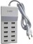 CT-2554 10'lu USB Şarj Cihazı Çoğaltıcı Çoklayacı Dağatıcı 10 Adet USB Girişli Beyaz 2.4A 11