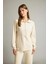 Polo Yaka Beli Lastikli Yarım Fermuarlı Modal Sweatshirt G2922AX25AU 3