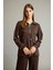 Polo Yaka Beli Lastikli Yarım Fermuarlı Modal Sweatshirt G2922AX25AU 1