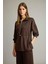 Polo Yaka Beli Lastikli Yarım Fermuarlı Modal Sweatshirt G2922AX25AU 5