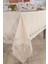 Midye Masa Örtüsü Takımı 26 Parça Cappucino 3