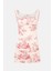 Kadın Kolsuz Baskılı Mini Elbise Pink 7
