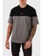 % 100 Pamuk Regular Fit Bisiklet Yaka Renk Bloklu T Shirt Erkek T Shirt XM001034 AF10362 MC225 4