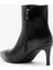 Lando Siyah Deri Kadın Topuklu Bot 3