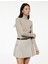 Cep Detaylı A Kesim Pileli Mini Etek 2