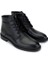 Erkek Hakiki Deri Siyah Floter Casual Bot 2