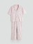 Yeni Sezon Büyük Beden Gömlek Yaka Kadın Pijama Takımı 1