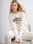 Yeni Sezon Bisiklet Yaka Brooklyn Baskılı Kadın Sweatshirt 1