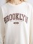 Yeni Sezon Bisiklet Yaka Brooklyn Baskılı Kadın Sweatshirt 3