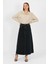 Yüksek Bel A Kesim Denim Etek Antrasit 3