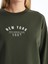 Yeni Sezon Bisiklet Yaka Baskılı Oversize Kadın Kalın Sweatshirt 3