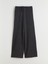 Yeni Sezon Beli Lastikli Dokulu Geniş Paça Kadın Pantolon 1