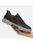GR0397 Hakiki Deri Agresif Tarz Akıllı Bağcık Kemik Renk Şerit Taban Siyah Sneaker Ayakkabı 5