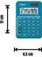 Masa Üstü Hesap Makinesi 10 Haneli Mavi MS-7UC-BU Gelişmiş Ekran Özelliği 3