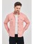 Yxcslim Fit Erkek Kot Gömlek Pembe 5