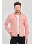Yxcslim Fit Erkek Kot Gömlek Pembe 7