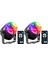 2pcs Ses Etkinleştirilmiş Işıklar Uzaktan Kumandalı Dj Aydınlatma Disko Topu Işık Flaşı Lambası Ev Odası Dans Partileri Için USB (Yurt Dışından) 1
