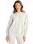 Yeni Sezon Bisiklet Yaka Düz Oversize Kadın Sweatshirt 1