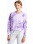 Yeni Sezon Bisiklet Yaka Batik Desenli Kadın Kalın Sweatshirt 1