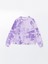 Yeni Sezon Bisiklet Yaka Batik Desenli Kadın Kalın Sweatshirt 5
