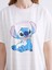Yeni Sezon Bisiklet Yaka Stitch Baskılı Kadın Gecelik 3