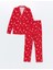Yeni Sezon Gömlek Yaka Yılbaşı Temalı Kadın Pijama Takımı 5
