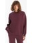 Yeni Sezon Bisiklet Yaka Oversize Kadın Kalın Sweatshirt 1