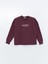 Yeni Sezon Bisiklet Yaka Baskılı Oversize Kadın Sweatshirt 5