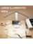 LED Masa Lambası 3 Seviye Dimmable Dokunmatik Gece Işığı USB Şarj Edilebilir Göz Koruma Katlanabilir Masa Lambası Beyaz (Yurt Dışından) 3