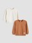 Yeni Sezon Bisiklet Yaka Basic Erkek Çocuk Sweatshirt 2'li 1