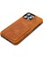 Full Wrap iPhone 16 Plus Camel cc Deri Telefon Kılıfı 3