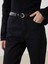 Yeni Sezon Beli Kemerli Mom Fit Kadın Jean Pantolon 3