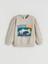 Yeni Sezon Bisiklet Yaka Baskılı Erkek Çocuk Sweatshirt 2'li 5