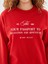 Yeni Sezon Bisiklet Yaka Baskılı Kadın Sweatshirt 3