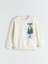 Yeni Sezon Bisiklet Yaka Baskılı Erkek Çocuk Sweatshirt 2'li 3
