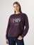 Yeni Sezon Bisiklet Yaka Baskılı Kadın Sweatshirt 1