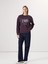 Yeni Sezon Bisiklet Yaka Baskılı Kadın Sweatshirt 2