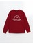 Yeni Sezon Bisiklet Yaka Baskılı Oversize Kadın Kalın Sweatshirt 5