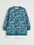 Yeni Sezon Bisiklet Yaka Desenli Kadın Sweatshirt Tunik 1