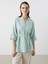 Yeni Sezon Kaçık Yaka Oversize Poplin Kadın Bluz 1
