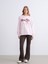 Yeni Sezon Hello Kitty Baskılı Oversize Kadın Kalın Sweatshirt 2