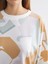Yeni Sezon Bisiklet Yaka Desenli Kadın Sweatshirt Tunik 3