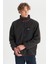 Regular Fit Normal Kesim Dik Yaka Tam Fermuarlı Cepli Sherpa Sweatshirt Polar 1
